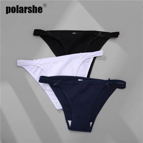 Sexy Panties 3PCS Women Low-Rise Fashion Bow Ladies Underpants Girls Briefs Comfortable Cotton Panty Sexy Female Underwear