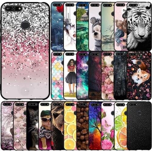 Silicone Case For Huawei Y6 2018 Case Soft Tpu Phone Shell Cover For Huawei Honor 7A Fundas Coque Etui Bumper Protective Cover