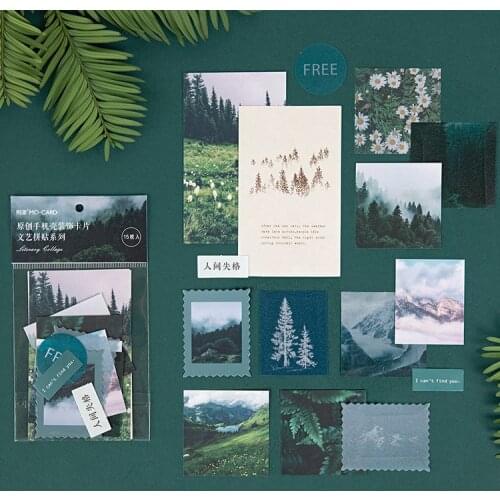 Ins Style junkJournal Decorative Writable Paper Stickers Mobile Scrapbooking Stick Label Diary Stationery Album Stickers