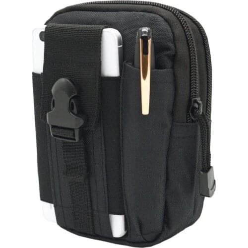 Universal Outdoor Tactical Bag Military Waist Belt Bag Wallet with Zipper Multifunction Phone Pouch Bag for Men Outdoor