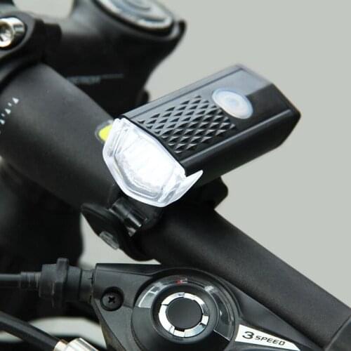 USB Rechargeable Bike Front Light LED Bicycle Cycling Headlight