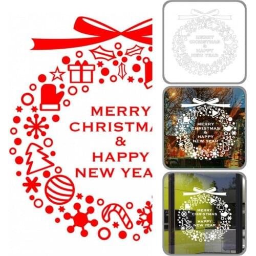 Stain Proof Long-lasting Window Decoration Christmas Sticker for Store