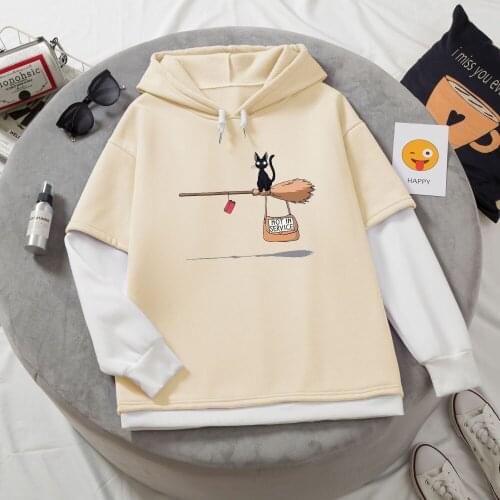 Color Block Hoodie Women Pullover Sweatshirt Cute Long Sleeved Hooded Sweatshirts for Girls Drop Shoulder Baggy Aesthetic Coat