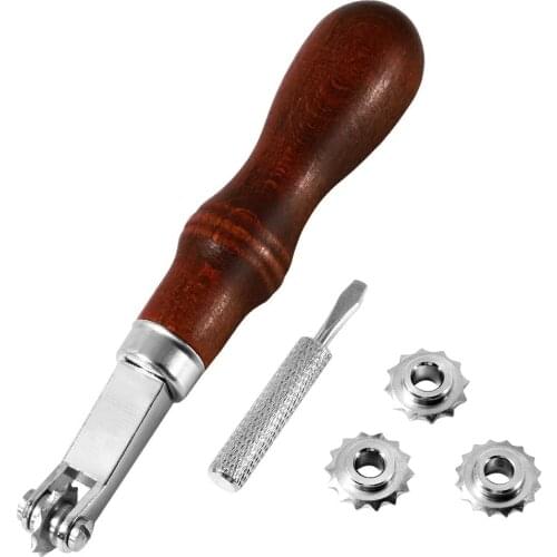 KAOBUY 1Set Leathercraft DIY Spacer Embossing System Set,Spacer Stitching Wheel Marker Tool For Arts And Leather Work