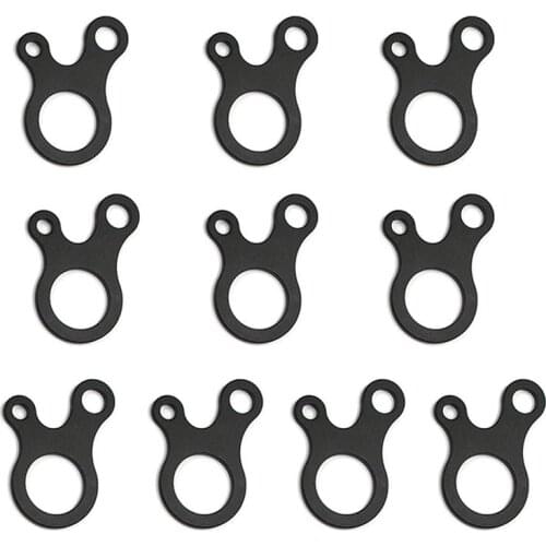 12 pcs) 3 Holes Tent Rope Fastener Rope Tightener Aluminum Alloy Paracord Adjuster Camping Cord Adjuster Quick Knot Buckle