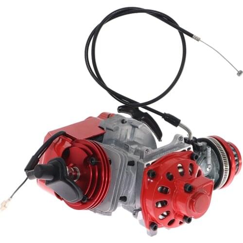 2-stroke 49cc air-cooling engine with irridium C7 spark plug, HP full circle crankshaft & Racing Carbutetor &Throttle Cable