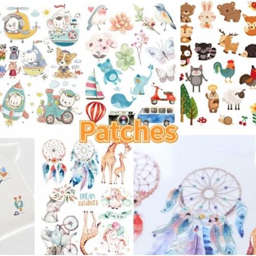 22x30cm Cartoon Patch Childrens Clothes Sticker Fashion Pants decoration Stickers Pants Transfer Patch
