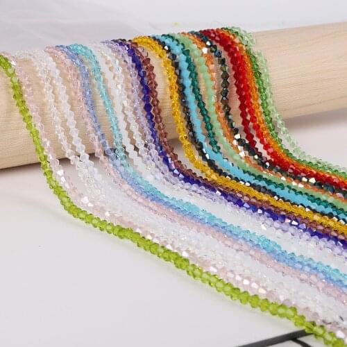 4mm about 115Pcs Crystal Sharp Glass Seed Beads DIY Mix Color Sewing Glass Beads For Women Garments Accessories Supplies