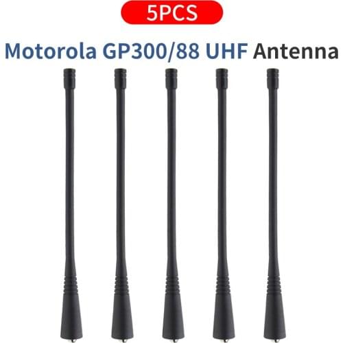 5x Motorola UHF 400-470 MHz Replacement Whip Antenna for GP328 GP338 GP300 CP200 CT250 CP150 CP200 PR2150 GP300 GP88 Radios
