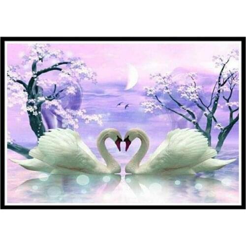 DIY 5D diamond painting cartoon animal landscape flower round diamond mosaic home decoration pattern handmade new year gift