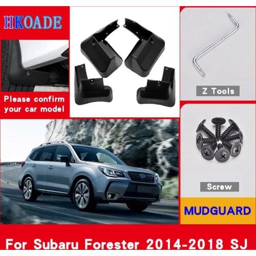 Car Fender Mud Flaps For Subaru Forester SJ 2014-2018 Mudguards Splash Guards Fender Mudflaps Car Fender Accessories Car Fender