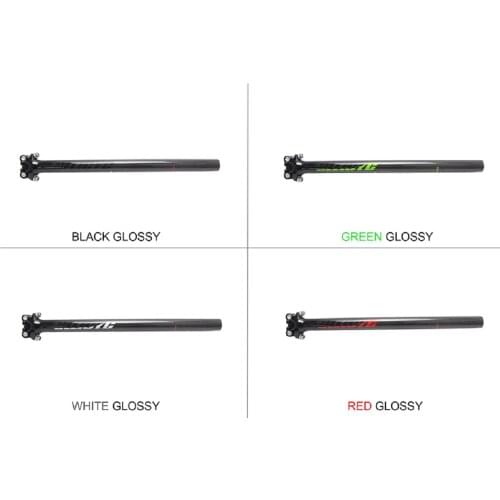 3K Gloss Carbon Bike SeatPost Mountain/Road Bicycle Seatposts Diameter27.2/30.8/31.6/33.9/34.9*350/400mm Bike Part