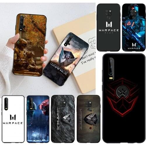 CUTEWANAN Warface Low Fat Gaming TPU black Phone Case Cover Hull for Huawei P40 P30 P20 lite Pro Mate 20 Pro P Smart 2019 prime