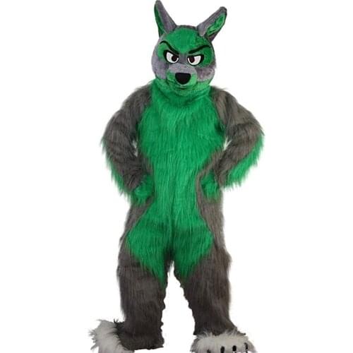 Husky Dog Mascot Costume Wolf Halloween Christmas Easter Party Large Event Disguise Adult