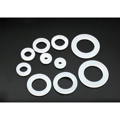 Custom Made 10x Flat Silicone Washer Insulated Washer Gaskets Spacer Pads OD32mm ID 19mm 32mm x 19mm x 3mm