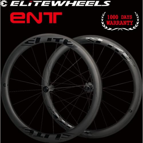 ELITEWHEELS 700c Road Bike Carbon Wheelset ENT UD Matte Bicycle Wheels Tubeless Ready UCI Quality Carbon Fiber Rims For Cycling