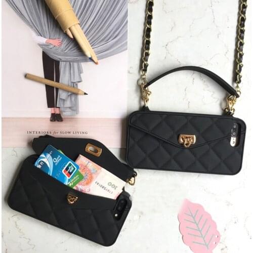 Crossbody Wallet Phone Case For iPhone 12 11 Pro Max 10 X 7 8 6 6s Plus SE 2020 XR XS Max Handbag Purse Soft Silicone Back Case