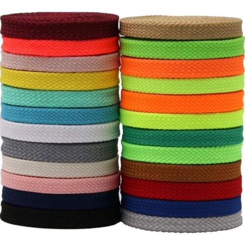 Coolstring 0.7cm Polyester Unisex Sneakers Flat Shoelaces 2020 Summer Male Female Canvas Fabric Shoe Fluorescent Ropes шнурки