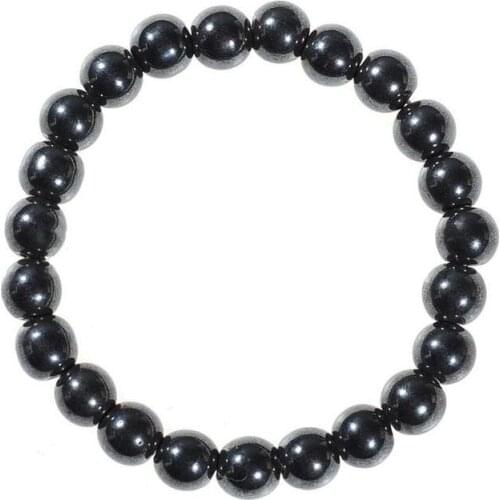 Weight Loss Magnetic Bracelet Black Obsidian 8mm Black Gallstone Anklet Bracelet Healthcare Bracelet Slimming Product