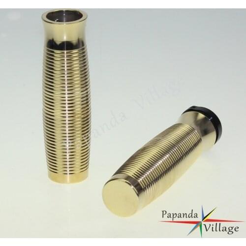 Motorcycle Brass Grips 1" 25mm Handlebar Aluminum Hand Grips for Harley Honda Cruisers Cafe Racer Custom Chopper