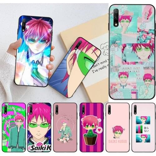CUTEWANAN The Disastrous Life of Saiki K Poster Soft Phone Case Cover for Huawei Honor 30 20 10 9 8 8x 8c v30 Lite view pro