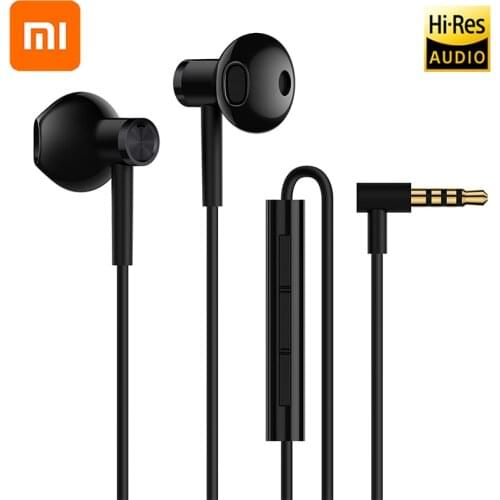 Xiaomi Mi 9 Hybrid DC SEO In-Ear Earphone 3.5mm Earphones With Mic Wire Control Dual Driver For Mi 10 Lite Note 10 Redmi Note 9S