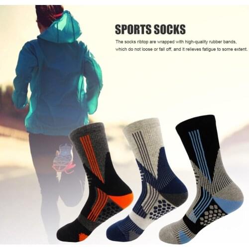 Cycling Socks Mens Compression Socks Anti-slip Shock Absorption Breathable Sports Socks For Marathon Mountain Climbing Running