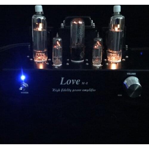 New 6G2 push 6P12P Class A Single-ended Vacuum Tube Amplifier 5W+5W Tube Amplifier Audio