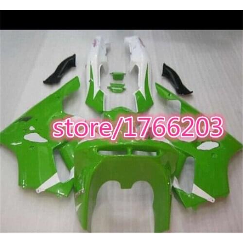 Green white black For KAWASAKI NINJA ZX-6R 94-97 ZX6R ZX 6R 94 95 96 97 ABS Fairings ZX 6R 1994 1995 1996 1997 fairing set