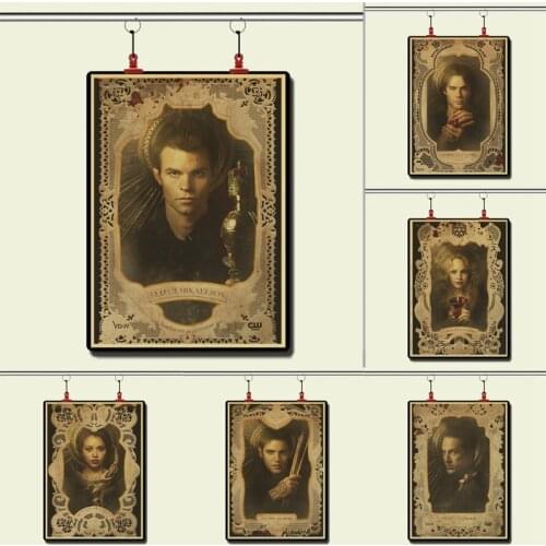 Retro poster The Vampire Diaries Poster Matte Kraft Paper Vintage Poster Movie Retro Posters Home Decor