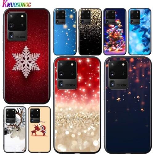 Merry Christmas Snow For Samsung S20 FE Ultra Plus Note 10 Lite A91 A71 A51 A41 A31 A21 A21S A12 A11 A02S Phone Case