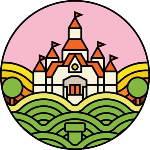 Mushroom Kingdom Castle Pin