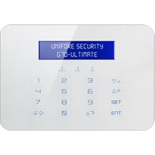 LCD Display Touch Keypad GSM+PSTN Alarm System