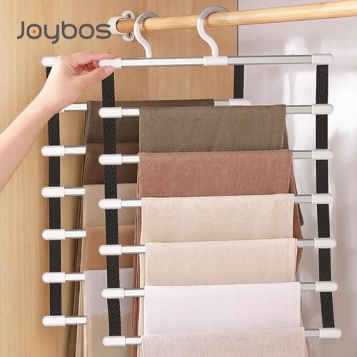 Foldable Cabinet Trouser and Skirts Wardrobe Hangers for Saves Space Multiple Pants Rack Bedroom Closet Loft Clothes Organizers