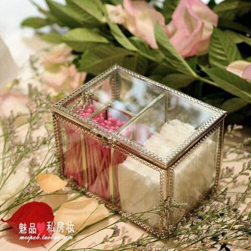 Glass Jewelry Storage Box Cotton Wedding Cake Taiwan Cake Tools