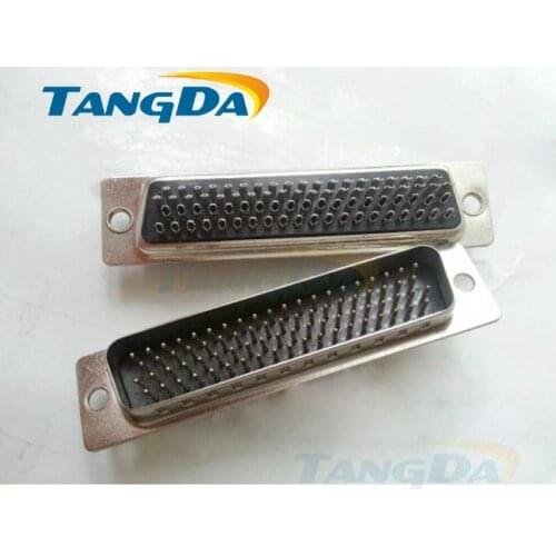 Tangda DB head welding line type HDB 78P 78 pin 78 core hole head 4 rows of black rubber core copper DSUB