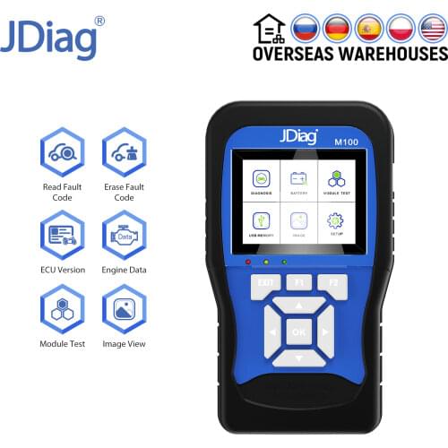 Jdiag M100 Motorcycle Tester Diagnostic Tool Encoding Keys TPS ABS Anti-theft Test Multi-Language for Kawasaki Yamaha Suzuki