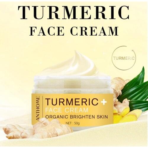 Herb Turmeric Face Cream Repair Acnes Scar Dark Spot Treatment Whitening Lightening Against Acne Moisturizer Facial Skin Care