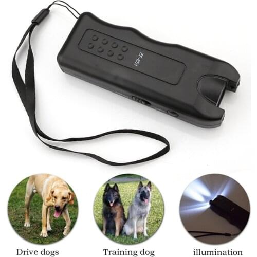 Ultrasonic Dog Chaser Away Self Defense safety wolf Stops Aggressive Animal Attacks Deterrent Repeller Defence Flashlight Stick
