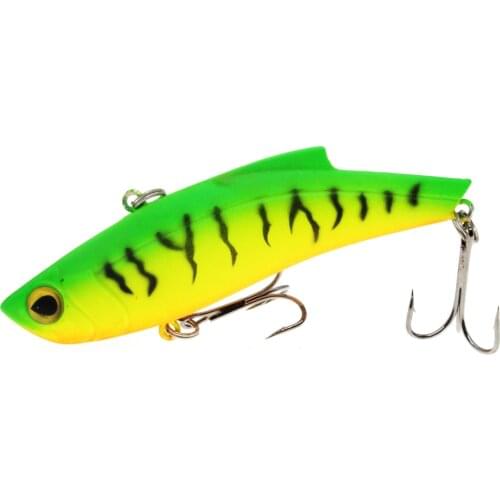 1pcs 8.7cm 27g Hard VIB Lures Fishing Minnow Bait Treble Hooks Sinking Crankbait Wobblers Fishing Tackle 3DEyes