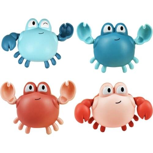 1 PCS Cartoon Bath Toys Animal Tortoise Crab Classic Baby Water Toy Infant Swim Turtle Wound-Up Chain Clockwork Toy for Children