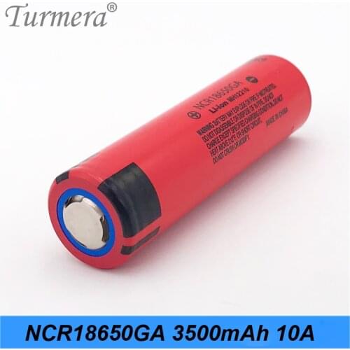 18650 NCR18650GA 10A 3500mAh Battery Discharge Current for Power Bank or 12V 16.8V 21V 25V Shura Screwdriver Battery Use Turmera