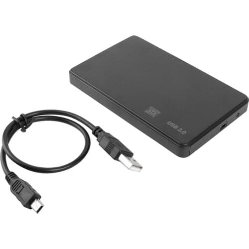 2.5 inch Hard Disk Case SATA USB2.0 HDD Box External Hard Drive Enclosure Suitable For HDD SSD Hard Drive Enclosure SATA