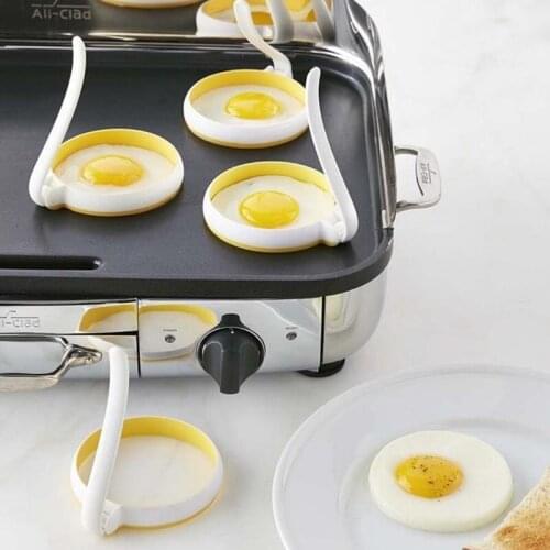 2pcs/lot Silicone Fried Egg Pancake Ring Omelette Fried Egg Round Shaper Eggs Mould Baking Tools Cooking Gadgets,Free Shipping