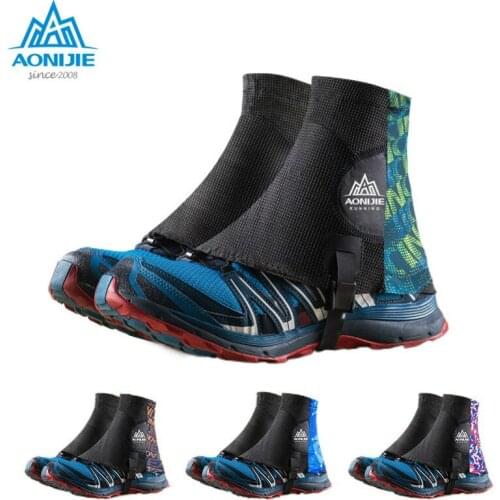 AONIJIE E941 Outdoor Unisex High Running Trail Gaiters Protective Sandproof Shoe Covers For Triathlon Marathon Hiking Reflective