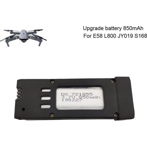 Battery for E58 3.7V 850mAh Lipo Battery for E58 L800 JY019 S168 battery for remote control helicopter toy parts free shipping
