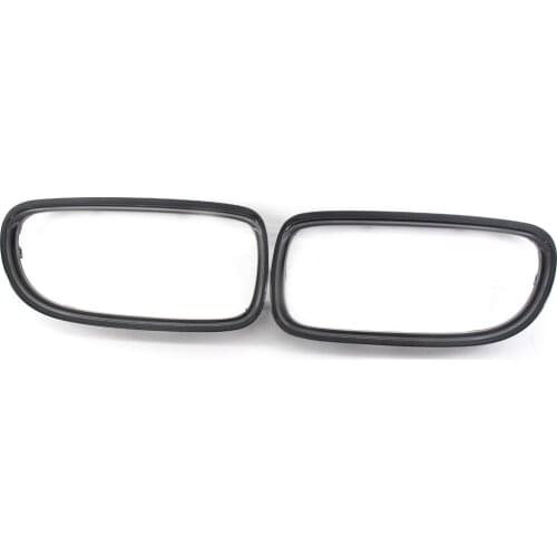 For BMW E90 E91 2009 10 11 Shiny Black Grille Surrounds Cover Trim 1 Pair LH&RH