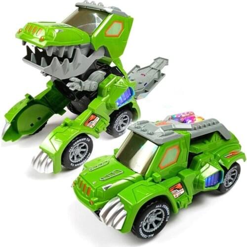 Childrens Electric Deformed Dinosaur Chariot With Light Music Electric Toy Car Hg-788 Deformed Dinosaur Racing Lantern