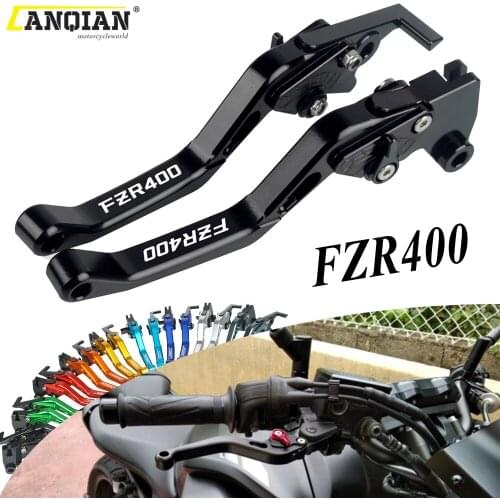 For YAMAHA FZR400 1988 1989 1990 Motorcycle Accessories CNC Aluminum Adjustable Foldable Extendable Brake Clutch Levers FZR 400