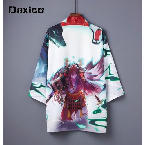 Japanese Kimono Cardigan Men Summer Haori Samurai Kimonos Karate Streetwear Japones Mens Yukata Sun-protective Clothing 2021 New